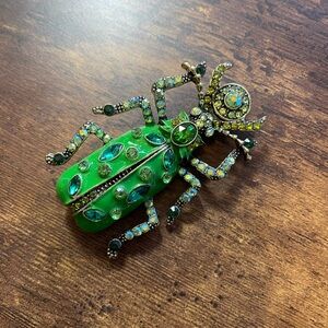 Beetle Bug Scarab Brooch Pin